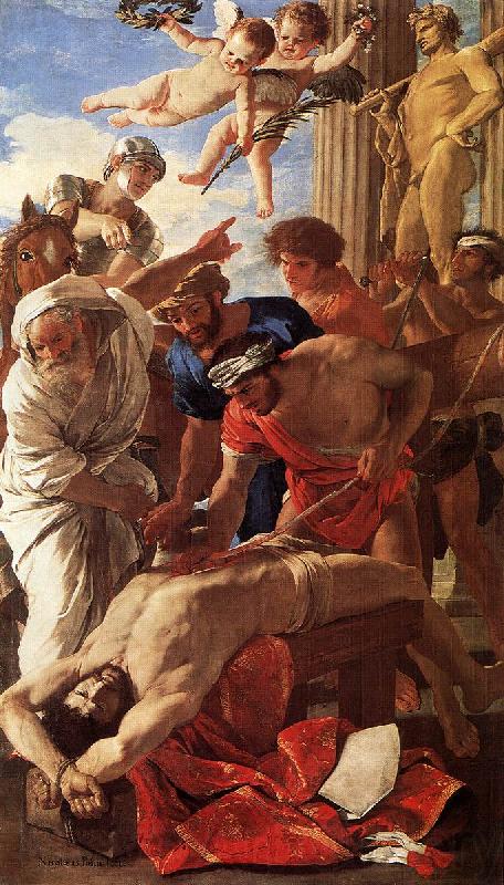 Nicolas Poussin The Martyrdom of St Erasmus Spain oil painting art